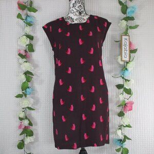 LOFT Cat Print Dress Size XS